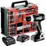 Skrūvgriezis in win METABO.SCREWDRIVER BS 18 L 60/26Nm ar 2x 2,0 Ah baterijām un 74 piederumiem maciņā