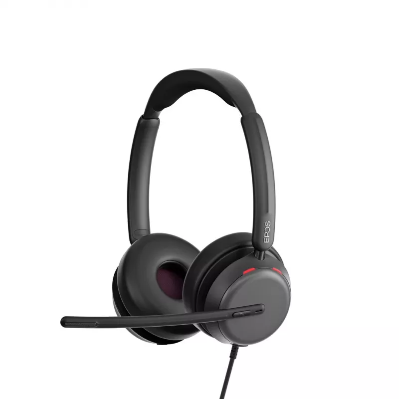 EPOS IMPACT 860 ANC austiņas ar vadu, galvas saite, birojam/zvanu centram, USB Type-C, melnas