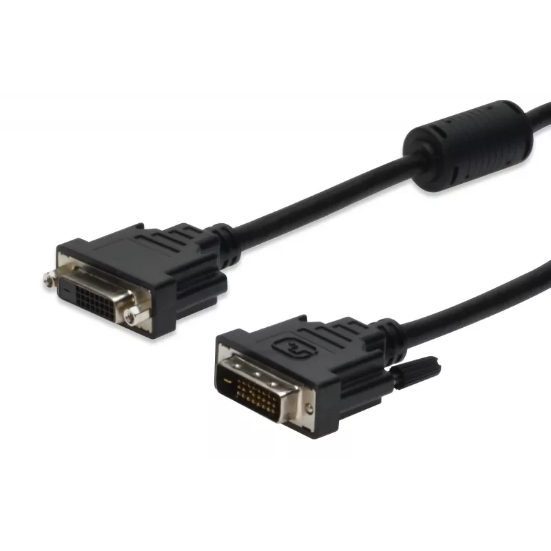 DIGITUS DVI-D pagarinātāja kabelis, 2 m, DVI-D uz DVI-D, melns