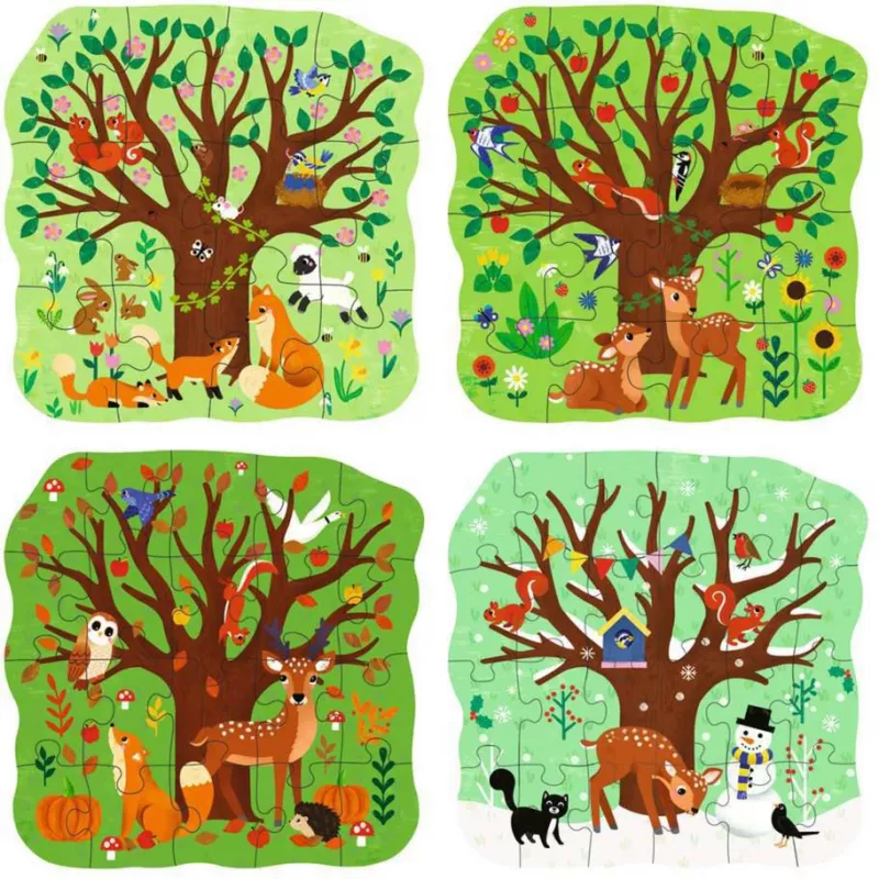 Puzzle UP - Četri gadalaiki (12, 16, 20 un 24 gabaliņi)