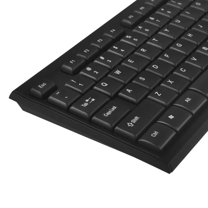 NanoRS RS580 bezvadu tastatūras un peles komplekts ar ergonomisku dizainu – vienmērīgai un efektīvai lietošanai
