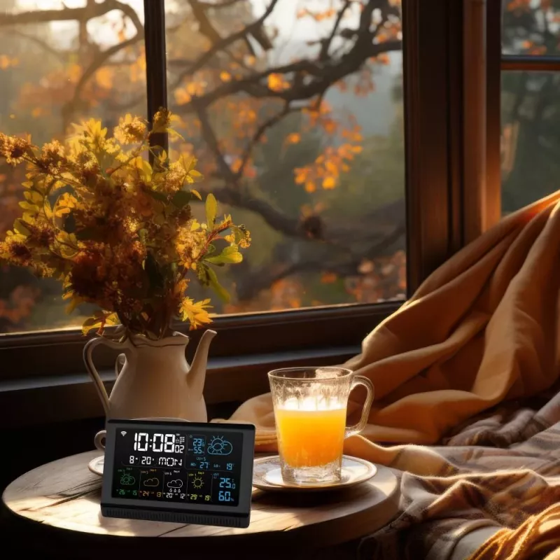 Viedais skaļrunis MANTA MTO200B Windy Melns — Bluetooth un Wi‑Fi bezvadu audio, balss asistenta atbalsts