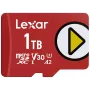 MicroSDXC atmiņas karte Lexar 1 TB UHS‑I Class 10 U3 V30 Lasīšana 205 MB/s Rakstīšana 140 MB/s (sarkana)