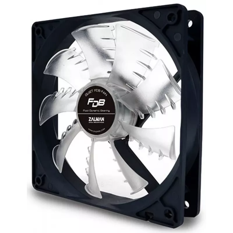 Zalman ZM-F3 FDB(SF) datora dzesēšanas sistēma Datora korpusa ventilators 12 cm Melns, caurspīdīgs