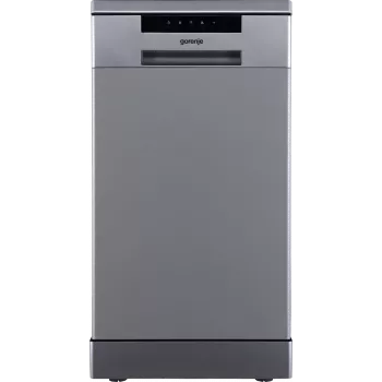Gorenje GS522E10S trauku mazgājamā mašīna, E, brīvstāvoša, platums 45 cm, vietu iestatījumu skaits 10, pelēka