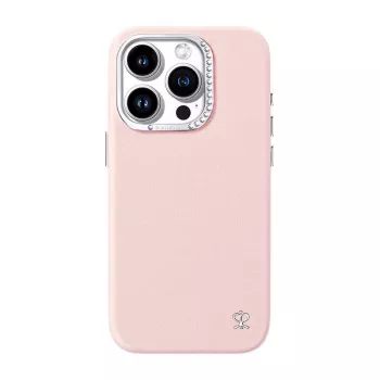 Aizsargmaciņš telefonam Joyroom PN-15F1 iPhone 15 Pro Max, rozā, plāns pieguļošs aizsargvāciņš