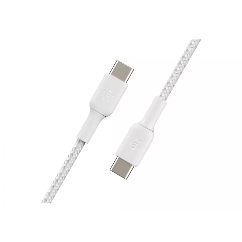 Pīts USB-C uz USB-C kabelis 1m Balts