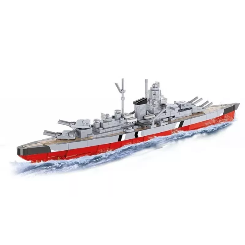 Konstrukciju komplekts Cobi kaujas kuģa Bismarck modelis, 590 detaļas