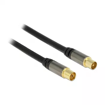 Koaksiālais kabelis RG-6/U DeLOCK 88925 5 m IEC melns