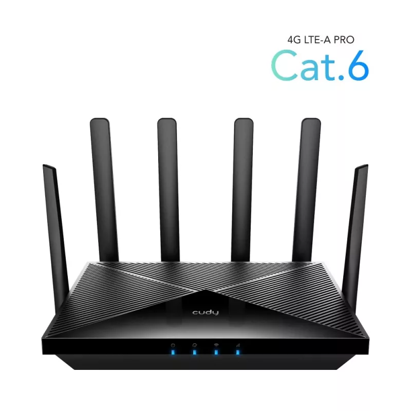 Cudy jaunais 4G LTE Cat 6 WiFi maršrutētājs, Qualcomm mikroshēmojums, LTE modema maršrutētājs, Divu SIM 4G mobilo sakaru maršrutētājs, AC1200 divu joslu WiFi, 4 Gigabitu porti, OpenVPN, W