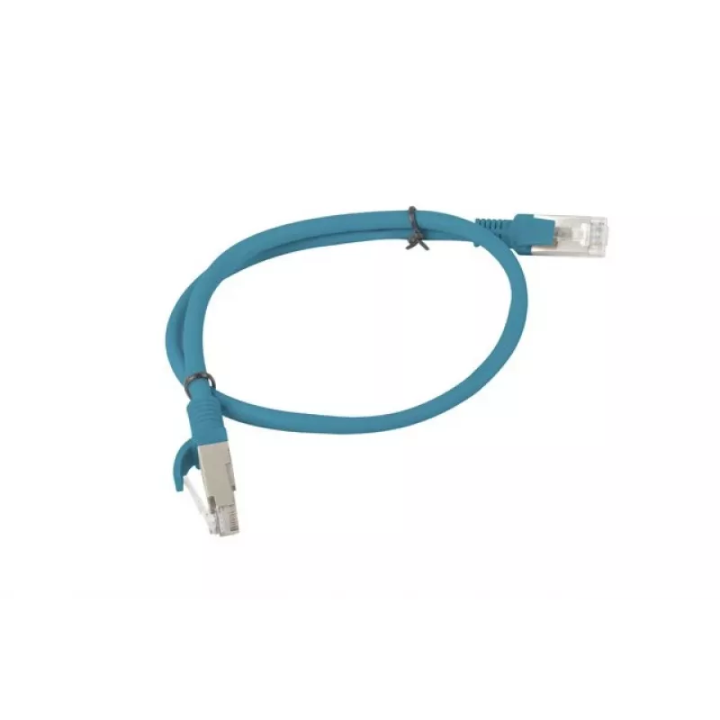 Tīkla kabelis LANBERG RJ-45 Cat5e PCU5-10CC-0050-B, 0,5 m, U/UTP, CCA, zils