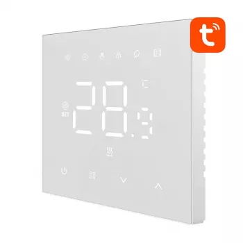 Viedais termostats Avatto WT410-BH-3A-W WiFi gāzes katlam, programmējams, Wi‑Fi savienojums