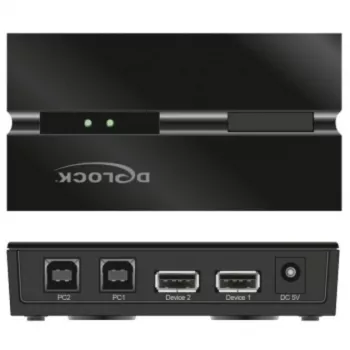 DeLOCK 11492 datora datu pārslēgs USB Type-A uz USB Type-B 0.48 Gbit/s