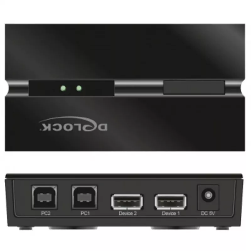 DeLOCK 11492 datora datu pārslēgs USB Type-A uz USB Type-B 0.48 Gbit/s