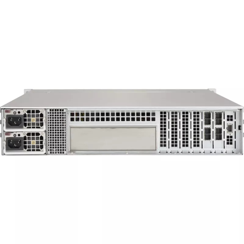 Supermicro - SuperChassis 216BE2C-R609JBOD - Rack Mount - 2U SATA/SAS Hot-Swap 600 Watt Melns