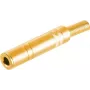 Stereo 6,3 mm TRS ligzdas savienotājs ShiverPeaks 50400-G metāla, apzeltīts