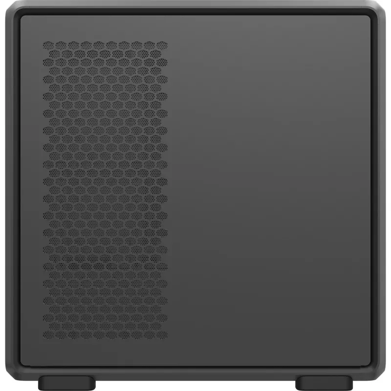 PC Midi Tower Cooler Master MasterFrame 600 Mesh — melns, atbalsta ATX/EATX, 2x200 mm priekšējie ventilatori, priekšējo/sānu ventilatoru atbalsts, 2x3,5 collu + 3x2,5 collu nodalījumi