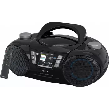 Portable DAB+ CD/MP3/USB/SD Bluetooth player SENCOR SPT 6510DB — DAB+, Bluetooth 5.3, 16 W RMS, CD/USB/SD, 2.4 inch LCD