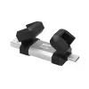 USB zibatmiņa Silicon Power 256 GB USB Type-A / USB Type-C, USB 3.2 Gen 1, alumīnija‑gumijas vāciņš