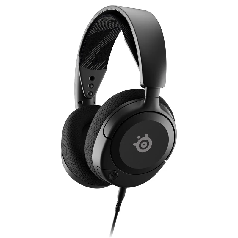 Steelseries Arctis Nova 1 austiņas, vadu, galvas saite, spēlēm, melna