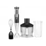 Rokas iegremdējamais blenderis LAFE BRK-003A, 800 W, melns/sudrabains, nerūsējošā tērauda asmens, 0,6 L bļoda, 0,5 L krūze