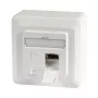EFB-Elektronik datu ligzda Cat.6A 500MHz augšā/lejup, virsmas montāža, 2xRJ45, RAL9010 Ražotājs: EFB Elektronik (ET-25133AV5-R)