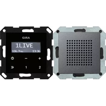 GIRA 228028 Radio Uhr Digital Anthracite - Melns (228028)