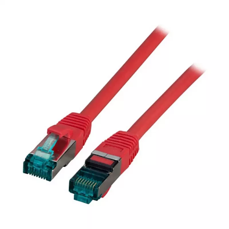 EFB-Elektronik RJ45 komutācijas kabelis Cat.6A S/FTP LSZH sarkans 5 m