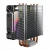 CPU dzesētājs SAVIO SAVGCOVORTEXX2ARGB ar 4 siltuma caurulēm, 120 mm ARGB ventilatoru, melns