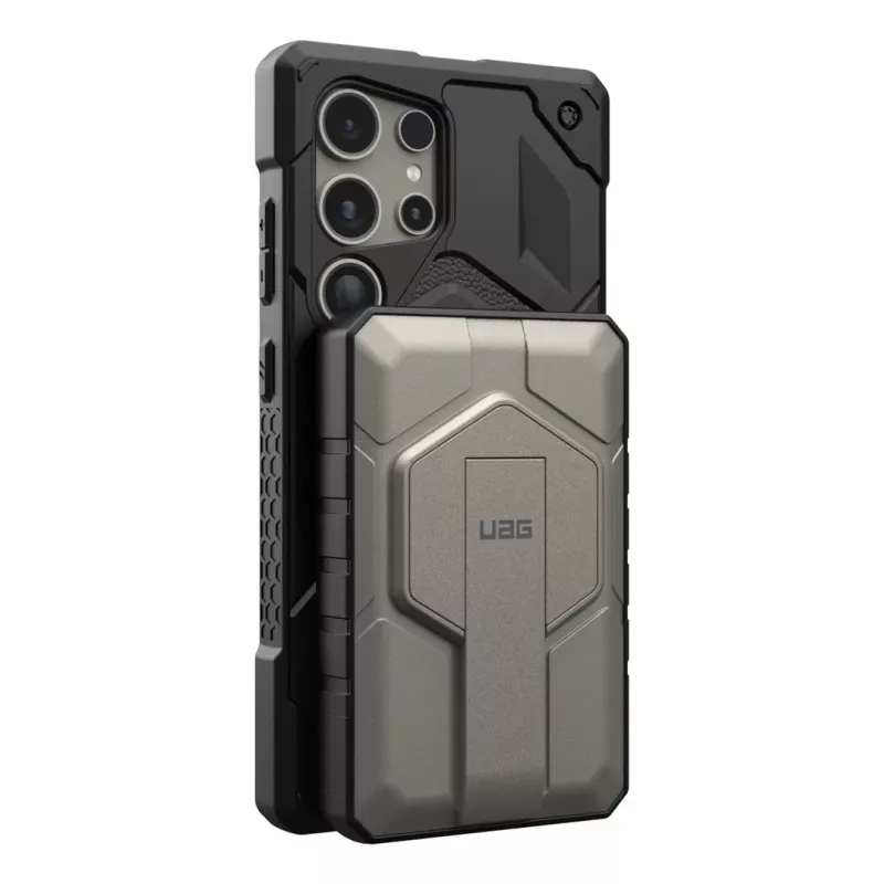 Urban Armor Gear 9B4411114036 ārējais akumulators 10000 mAh Bezvadu uzlāde Melna, Titāna