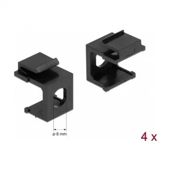 Montāžas komplekts DELOCK 86810, melns — DELOCK 86810 montāžas piederumi