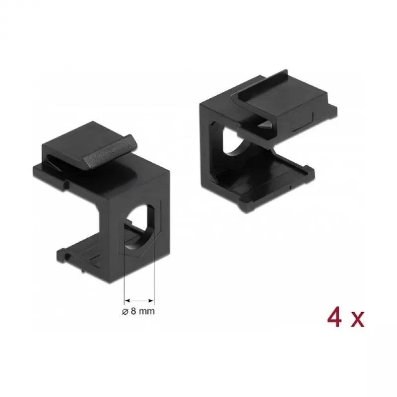 Montāžas komplekts DELOCK 86810, melns — DELOCK 86810 montāžas piederumi