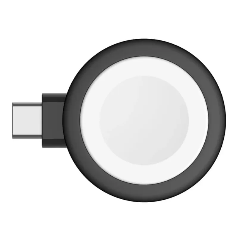 Bezvadu USB viedpulksteņa lādētājs Belkin BoostCharge — 5 W, iekštelpām/ārtelpām, melns/baltss