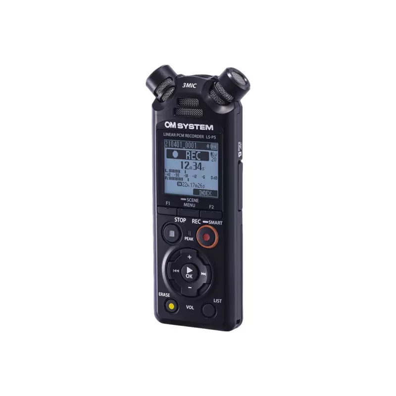 Audio ierakstītājs Olympus LS-P5 Melns 149h ierakstīšanas laiks 72h baterijas darbības laiks