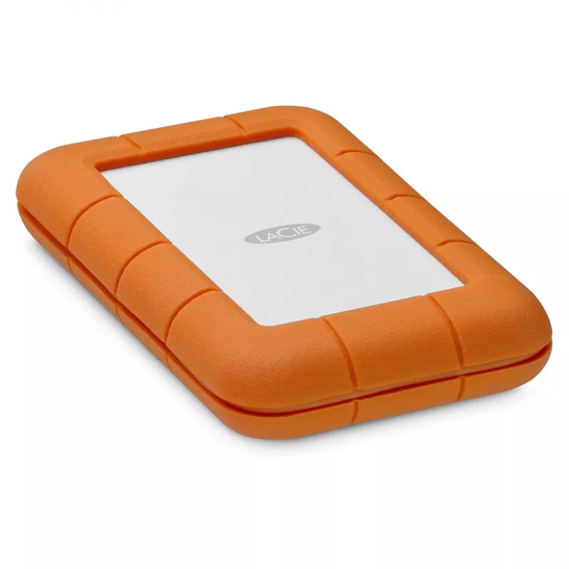 LaCie Rugged USB-C ārējais cietais disks 5 TB USB Type-C 3.2 Gen 1 (3.1 Gen 1) Pelēks Dzeltens