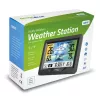 Hygrometer Thermometer GreenBlue GB540 — indoor 0–50°C / outdoor -20–65°C, DCF pulkstenis, āra sensors 60 m, melns