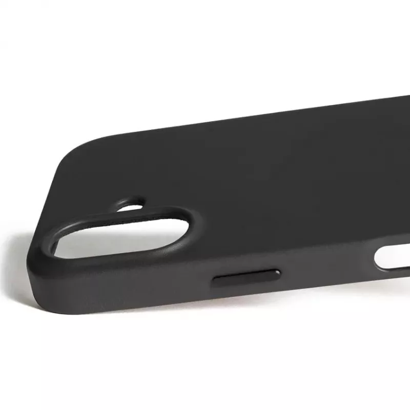 Mujjo Full Leather Case MagSafe vāciņš priekš iPhone 17 Melns