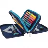 Herlitz TriCase Deep Ocean 31 gab. Zils Poliesters 190x70x115 mm