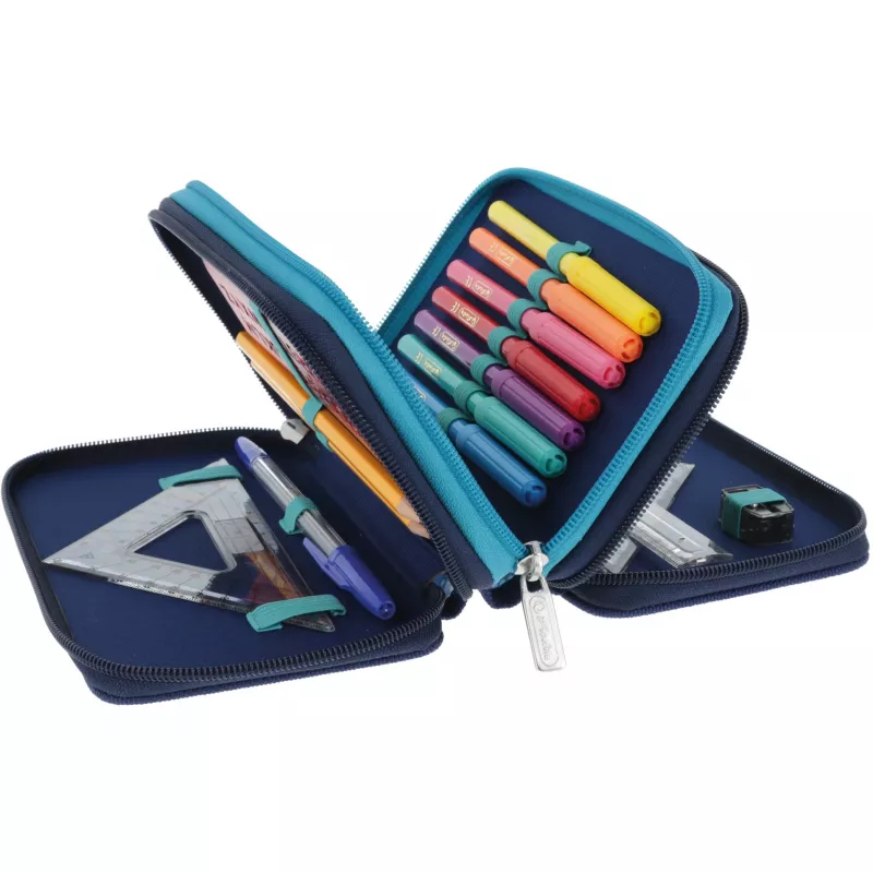 Herlitz TriCase Deep Ocean 31 gab. Zils Poliesters 190x70x115 mm