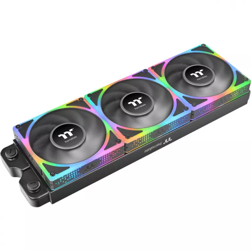 Korpusa/procesora ventilators THERMALTAKE TOUGHFAN EX 140 ARGB Sync 3Pack — 140 mm, liela gaisa plūsma, zems trokšņa līmenis