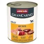 Mitrā suņu barība animonda GranCarno Adult turkey 800 g — konservēta, bezgraudu, bezglutēna, 10,5% olbaltumvielu, 5% tauku