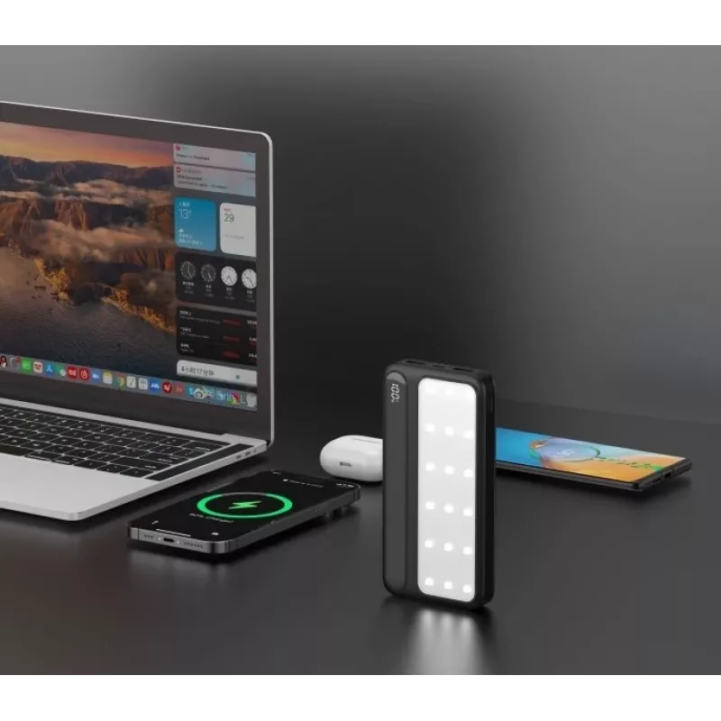 Portable Power Bank P20 LCDPD LAMP 20000mAh