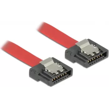 SATA kabelis DeLOCK 0.7m SATA III 7-pin sarkans