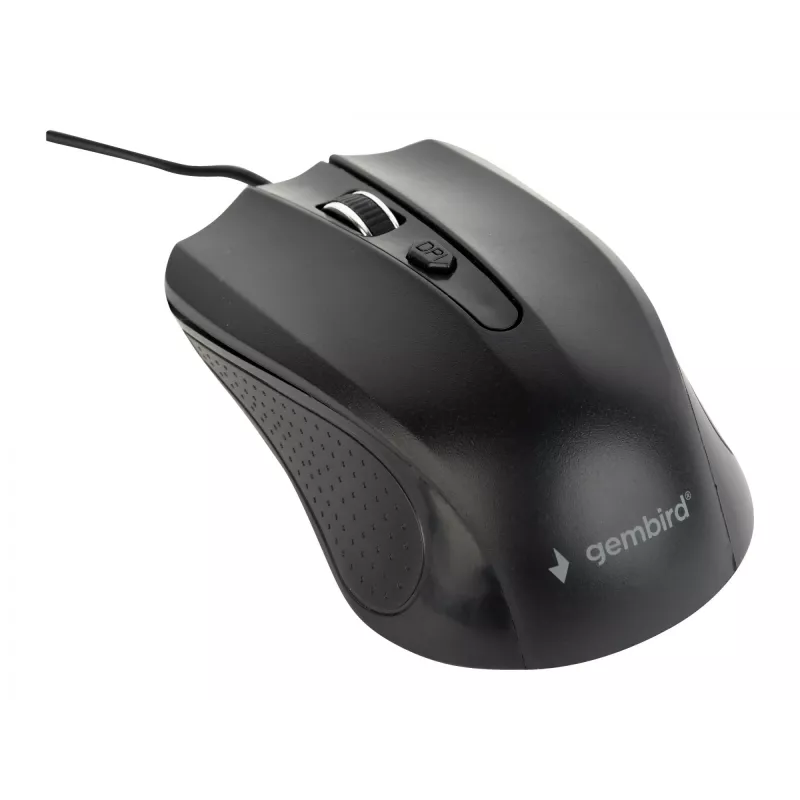 Gembird MUS-4B-01 pele, piemērota abām rokām, USB Type-A, optiska, 1200 DPI