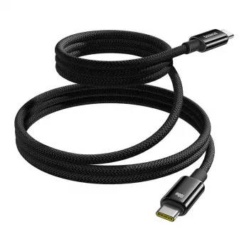 USB-C uz USB-C uzlādes kabelis Baseus Tungsten Gold 100W 1 m, melns, neilons