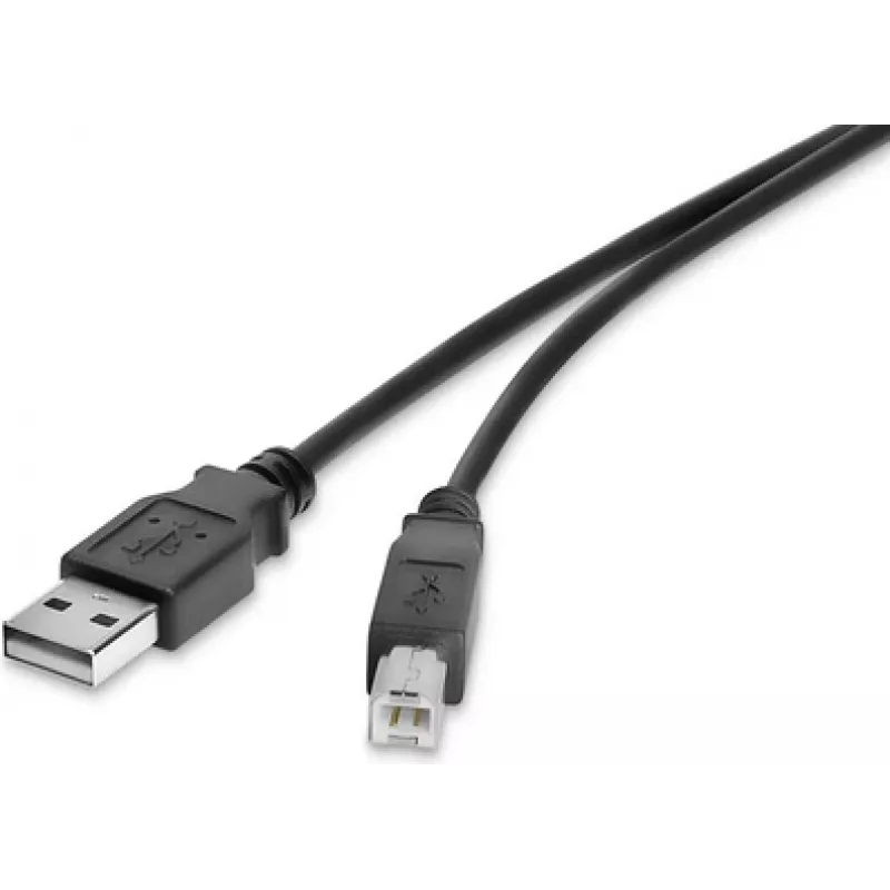 USB kabelis Renkforce RF-4463067 0,5 m USB A USB B melns