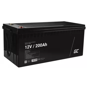 Transportlīdzekļa baterija zaļa Cell AGM33 VRLA AGM 200 Ah 12 V, bez apkopes, 58 kg