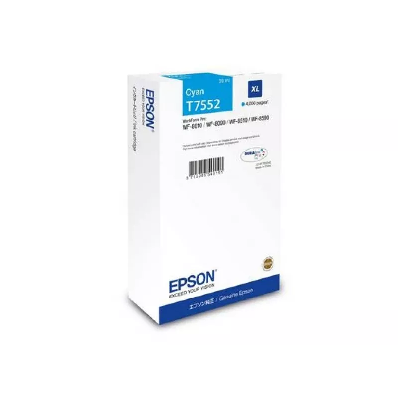 Tintes kasetne Epson C13T75524N (Oriģināla, XL augstas ietilpības) Ciāna WF-8XXX sērijai