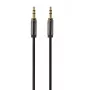 Gembird kabelis CCAP-444-0.75M (Mini Jack M - Mini Jack M, 0,75m, melna krāsa) Audio kabelis 3,5mm melns (CCAP-444-0.75M)