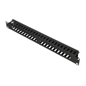 Kabeļu pārvaldības panelis Extralink kabelis MANAGER WITH METAL COVER Melns Metal 48.3 cm